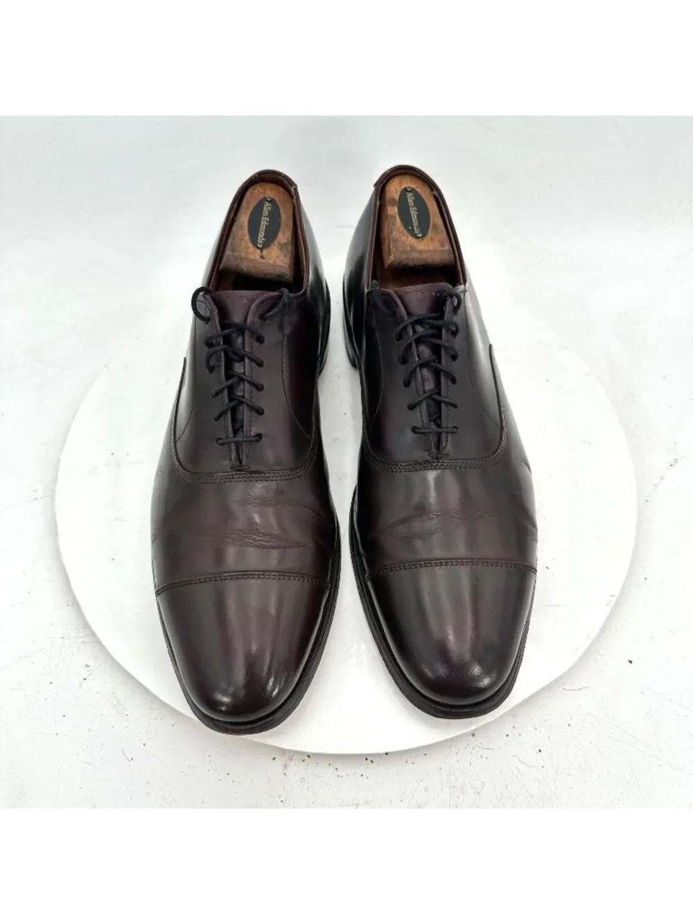 Allen Edmonds Park Avenue Men Size 10B Brown Leather Cap Toe Oxford Dress Shoes